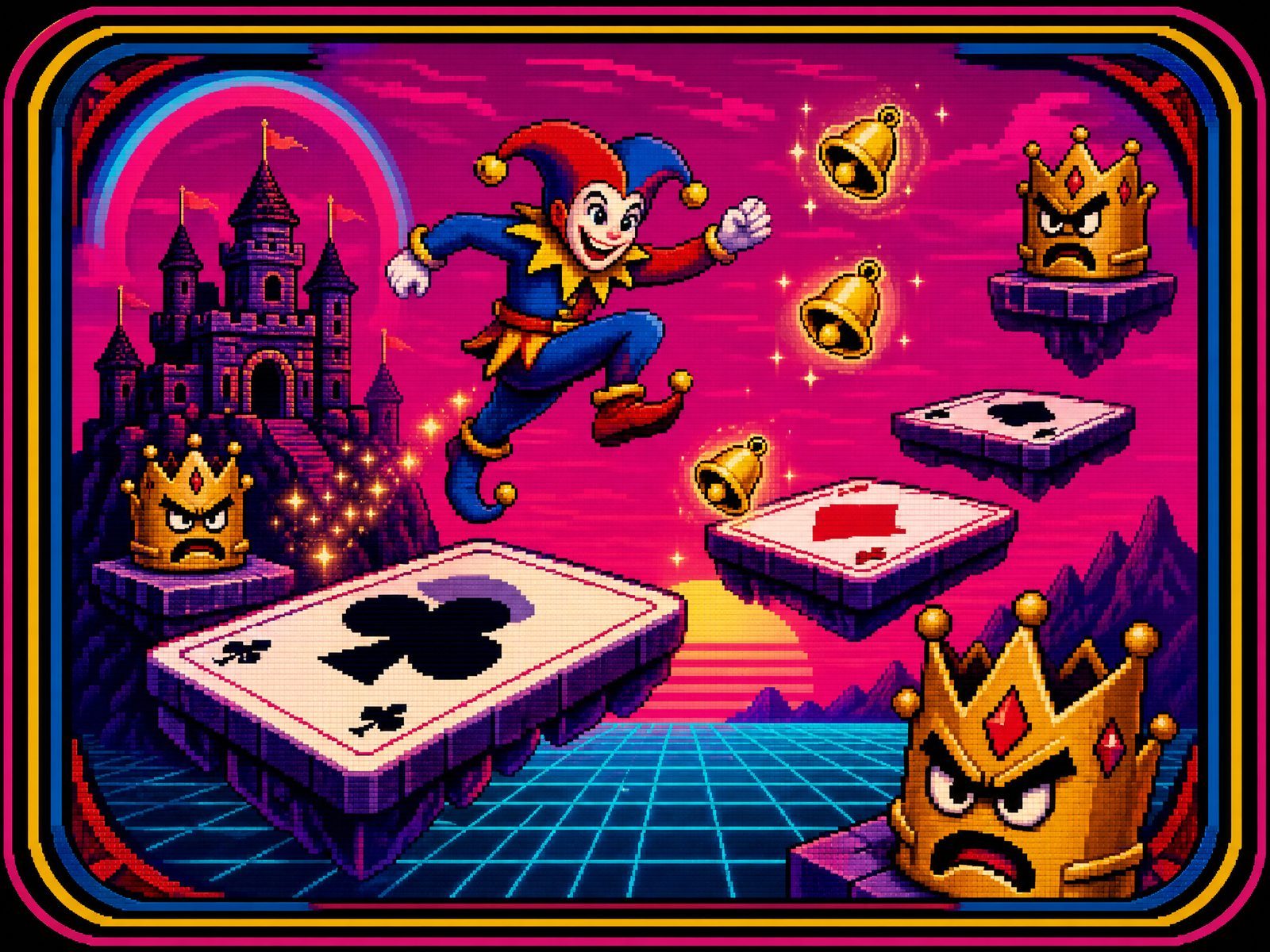 Fool's Frenzy pixel platformer cover art